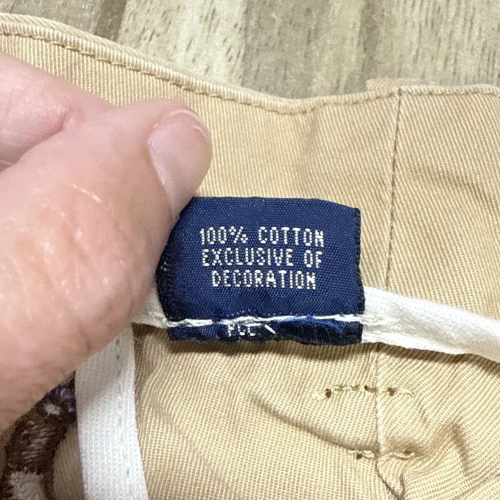 Polo Ralph Lauren Golf Size 38 Men's Khaki Chino Shorts All Over Golfer
